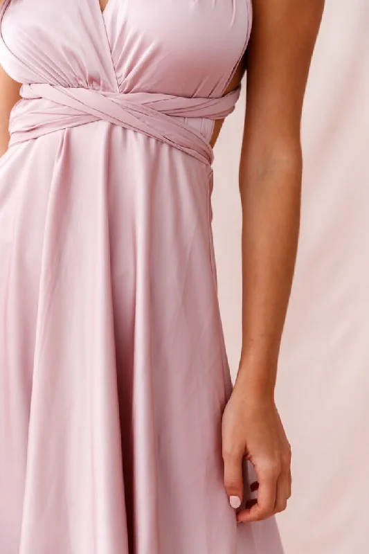 Ariana Multiway Maxi Dress Blush