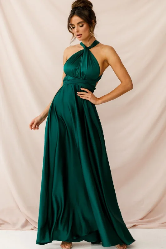 Ariana Multiway Maxi Dress Green Jade