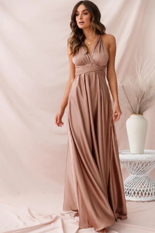 Ariana Multiway Maxi Dress Mocha