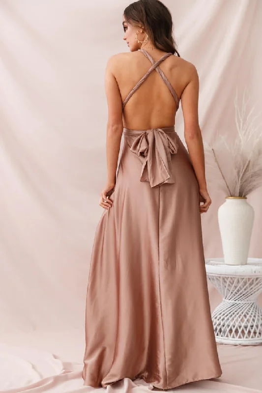 Ariana Multiway Maxi Dress Mocha