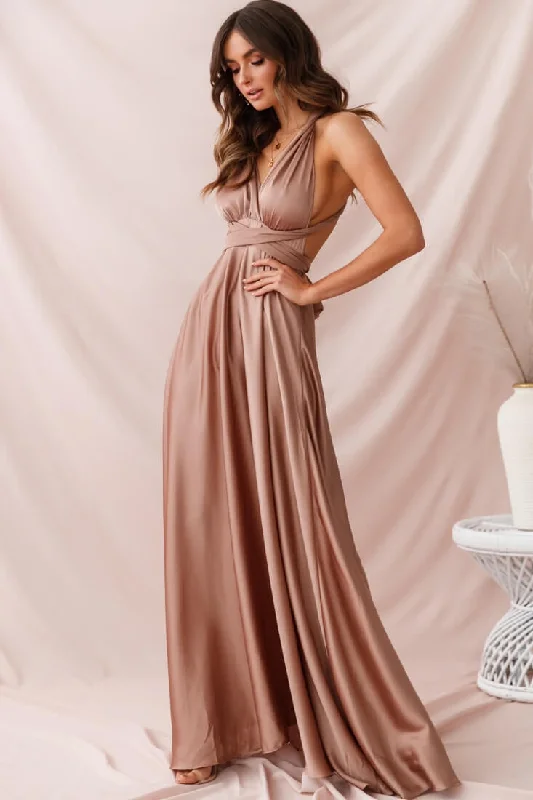 Ariana Multiway Maxi Dress Mocha