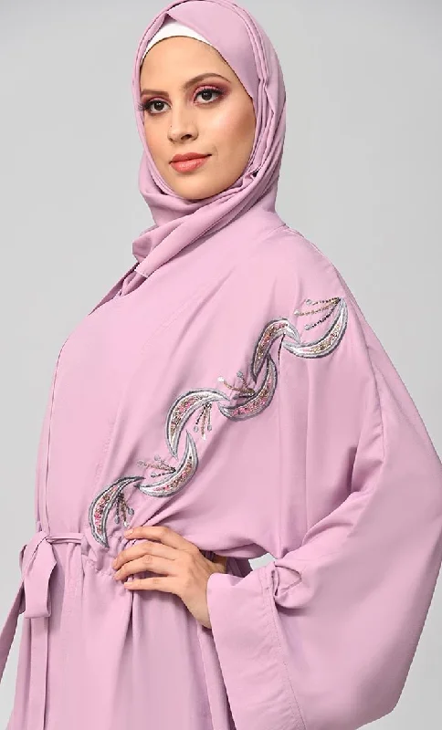 Buy Modest Islamic Embroidered Detailing Shrug\Bisht