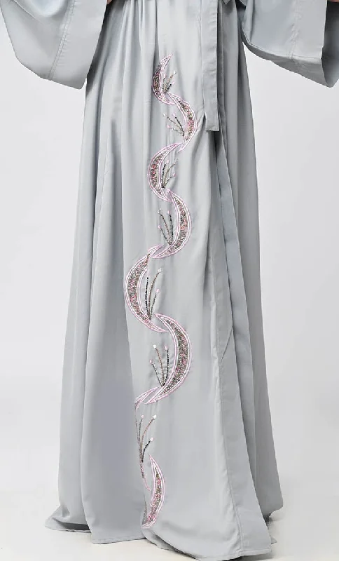 Buy Modest Islamic Embroidered Detailing Shrug\Bisht