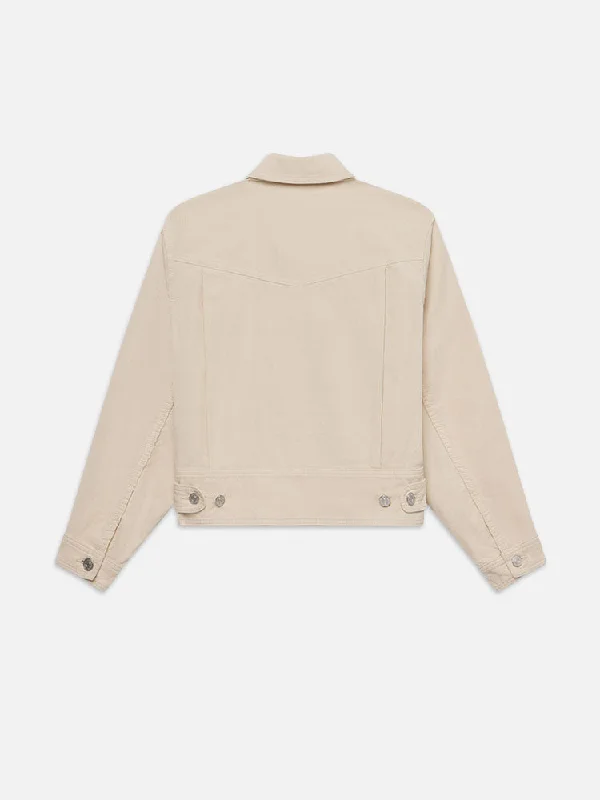 Corduroy Heart Jacket -- Ecru