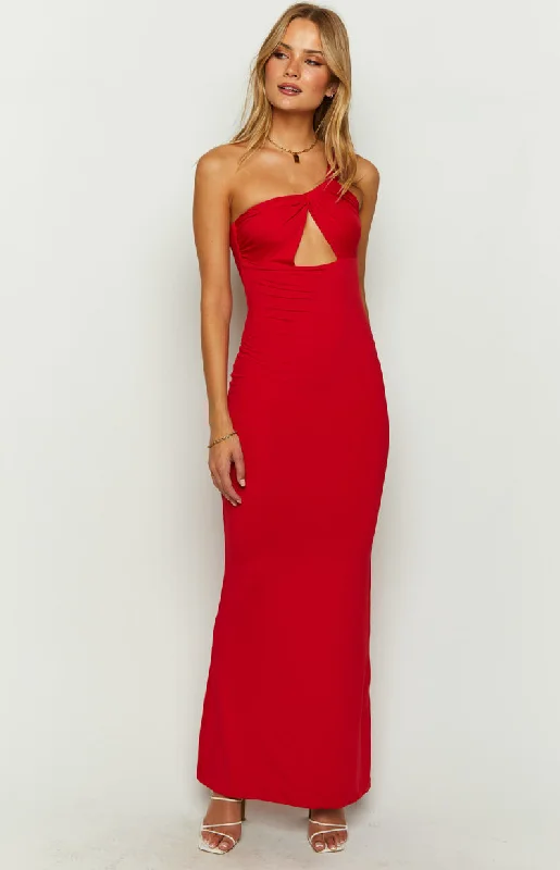 Ellis Red Maxi Dress