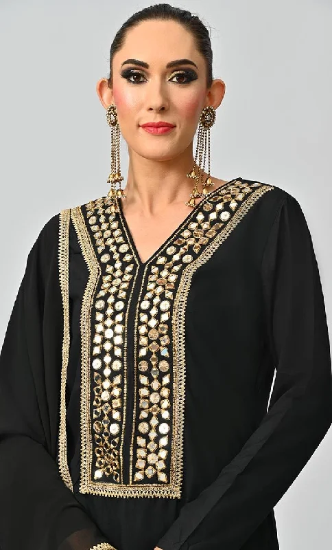 Islamic Jamil Mirror Work Detailing Salwar Suit