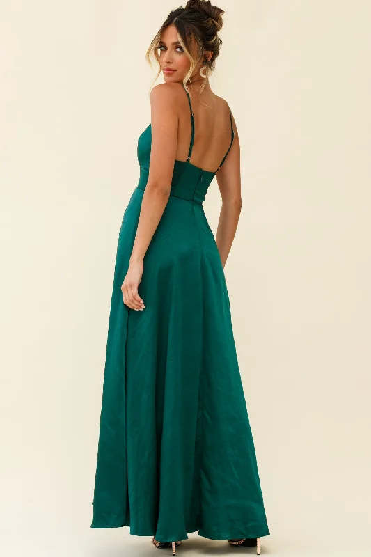 Joanne Empire Waist Maxi Dress Jade