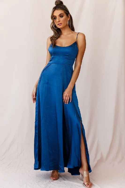 Joanne Empire Waist Maxi Dress Navy