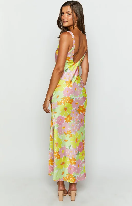 Jovie Yellow Floral Maxi Dress