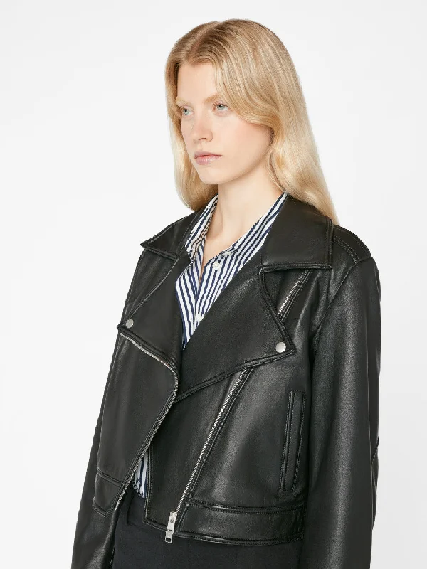 Moto Leather Jacket -- Noir