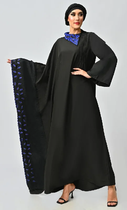 Naira Islamic Beautiful Embroidered Kaftan Style Abaya