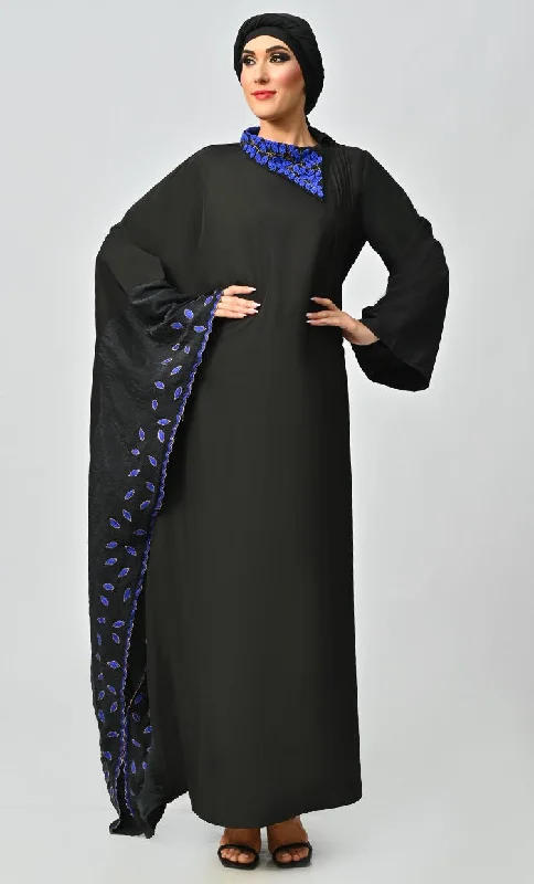 Naira Islamic Beautiful Embroidered Kaftan Style Abaya