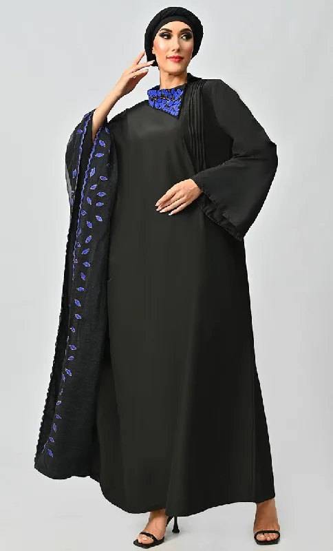 Naira Islamic Beautiful Embroidered Kaftan Style Abaya