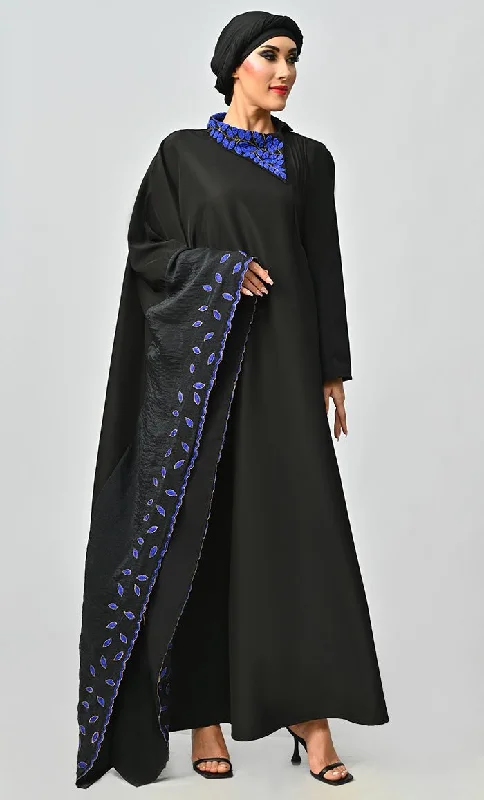 Naira Islamic Beautiful Embroidered Kaftan Style Abaya