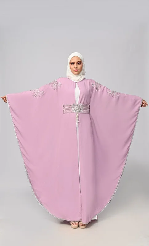 New Butterfly Cut Embroidered Kaftan Style Abaya