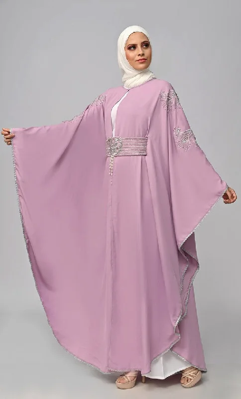 New Butterfly Cut Embroidered Kaftan Style Abaya