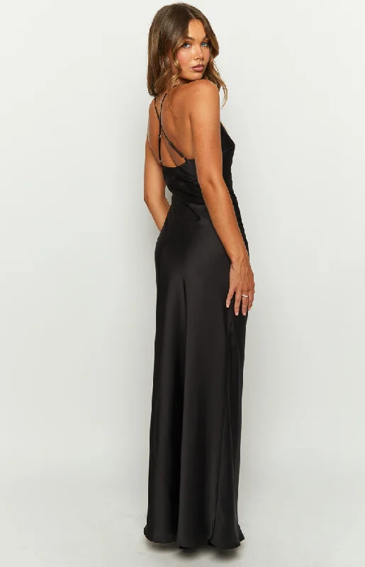 Rosebud Black Maxi Dress