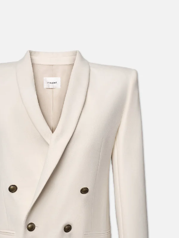 Shawl Collar Blazer -- Cream