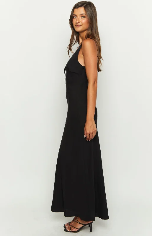 Stacy Black Maxi Dress