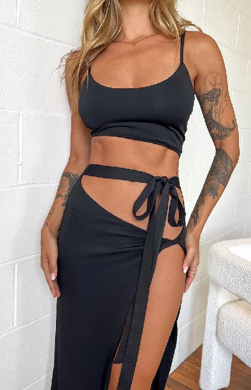 Wild Night Black Maxi Dress