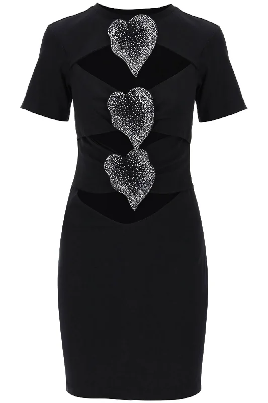 GIUSEPPE DI MORABITO mini cut-out dress with applied anthur Classic Floral Print Mini Dress GIUSEPPE DI MORABITO mini cut-out dress with applied anthur Classic Floral Print Mini Dress