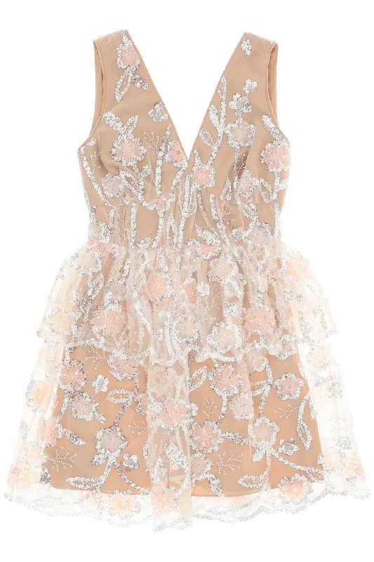 SELF PORTRAIT mini tulle dress with applique details Elegant Off-Shoulder Dress Mini SELF PORTRAIT mini tulle dress with applique details Elegant Off-Shoulder Dress Mini